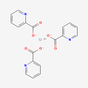 molecular formula C18H12CrN3O6 B1668905 Chromium picolinate CAS No. 14639-25-9