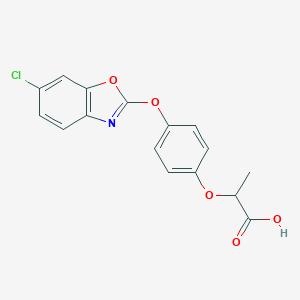 molecular formula C16H12ClNO5 B166891 Fenoxaprop CAS No. 95617-09-7