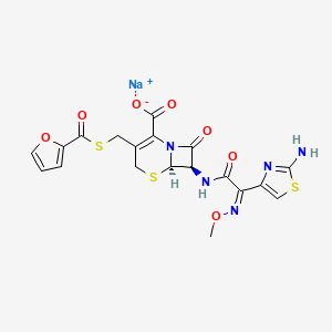 molecular formula C19H16N5NaO7S3 B1668912 Ceftiofur sodium CAS No. 104010-37-9