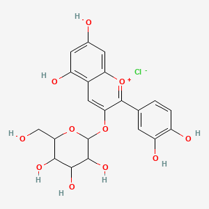 molecular formula C21H23ClO11 B1668917 Cyanidin 3-O-glucoside CAS No. 7084-24-4
