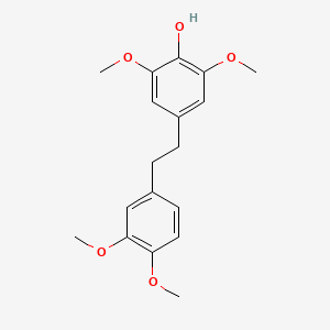 molecular formula C18H22O5 B1668921 Chrysotoxine CAS No. 156951-82-5