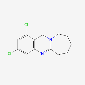 molecular formula C13H14Cl2N2 B1668926 1,3-Dichloro-6,7,8,9,10,12-hexahydroazepino[2,1-b]quinazoline CAS No. 149028-28-4
