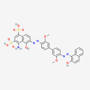 molecular formula C34H25N5Na2O10S2 B1668937 C.I. Direct Blue 22, disodium salt CAS No. 2586-57-4