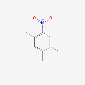 molecular formula C9H11NO2 B166894 1,2,4-Trimethyl-5-nitrobenzene CAS No. 610-91-3