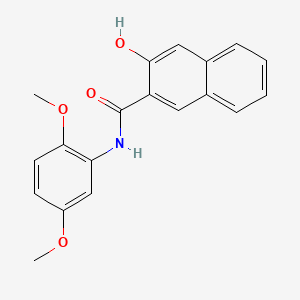 molecular formula C19H17NO4 B1668941 N-(2,5-Dimethoxyphenyl)-3-hydroxy-2-naphthamide CAS No. 92-73-9