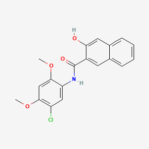 molecular formula C19H16ClNO4 B1668942 N-(5-Chloro-2,4-dimethoxyphenyl)-3-hydroxy-2-naphthamide CAS No. 92-72-8