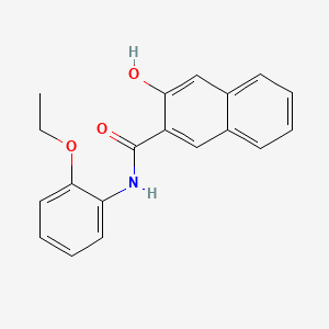 molecular formula C19H17NO3 B1668943 2-萘甲酰胺，N-(2-乙氧苯基)-3-羟基- CAS No. 92-74-0