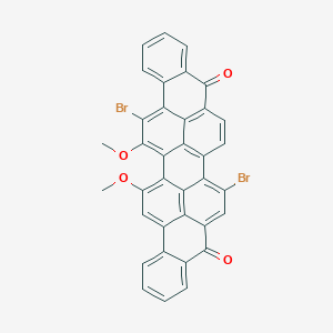 molecular formula C36H18Br2O4 B1668946 Anthra(9,1,2-cde)benzo(rst)pentaphene-5,10-dione, dibromo-16,17-dimethoxy- CAS No. 25704-81-8