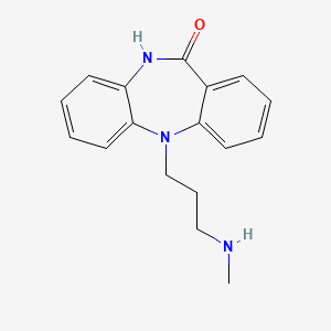 molecular formula C17H19N3O B1668947 Methylaminopropyldibenzodiazepinone CAS No. 13450-70-9