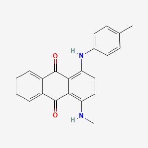 molecular formula C22H18N2O2 B1668948 1-(Methylamino)-4-p-toluidinoanthraquinone CAS No. 128-85-8