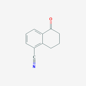 molecular formula C11H9NO B166895 5-Oxo-5,6,7,8-tetrahydronaphthalene-1-carbonitrile CAS No. 138764-20-2