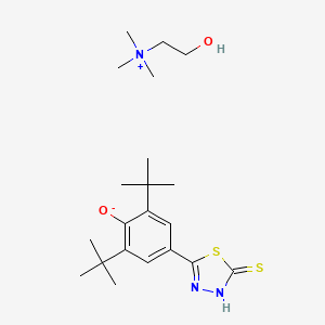 molecular formula C21H35N3O2S2 B1668966 CI 986 CAS No. 130116-16-4
