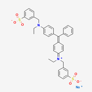 molecular formula C37H35N2NaO6S2 B1668973 Guinea green B CAS No. 4680-78-8