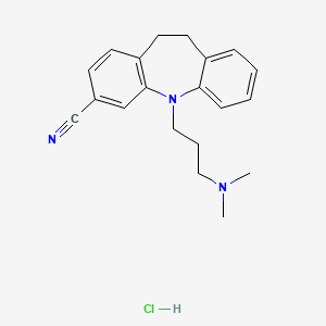 molecular formula C20H24ClN3 B1668978 Cianopramine hydrochloride CAS No. 66834-20-6