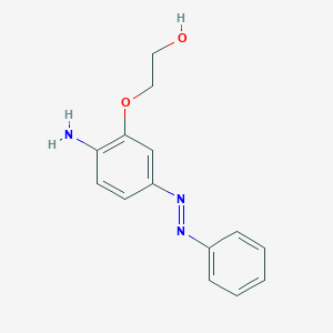 molecular formula C14H15N3O2 B166898 3-(2-Hydroxyethoxy)-4-aminoazobenzene CAS No. 126335-30-6