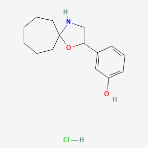molecular formula C15H22ClNO2 B1668981 Ciclafrine hydrochloride CAS No. 51222-36-7