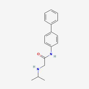molecular formula C17H20N2O B1668998 n-Biphenyl-4-yl-2-isopropylamino-acetamide CAS No. 852406-44-1