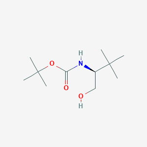 molecular formula C11H23NO3 B016690 (S)-tert-Butyl (1-hydroxy-3,3-dimethylbutan-2-yl)carbamate CAS No. 153645-26-2