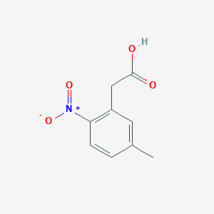 molecular formula C9H9NO4 B166901 2-(5-Methyl-2-nitrophenyl)acetic acid CAS No. 37777-81-4