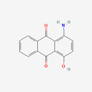 molecular formula C14H9NO3 B1669015 1-Amino-4-hydroxyanthraquinone CAS No. 116-85-8