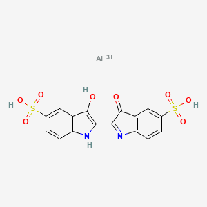 molecular formula C16H10AlN2O8S23+ B1669017 C.I. Food Blue 1-aluminum lake CAS No. 16521-38-3