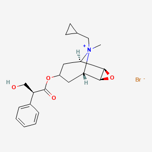 molecular formula C21H28BrNO4 B1669035 Cimetropium Bromide CAS No. 51598-60-8