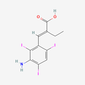 molecular formula C11H10I3NO2 B1669039 Cinamiodyl CAS No. 1215-70-9