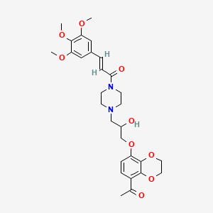 molecular formula C29H36N2O9 B1669043 Cinepaxadil CAS No. 69118-25-8