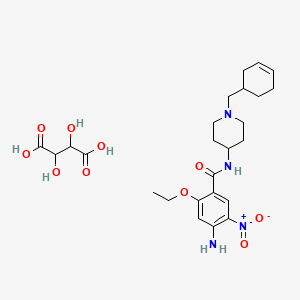 molecular formula C25H36N4O10 B1669047 Cinitapride hydrogen tartrate CAS No. 96623-56-2