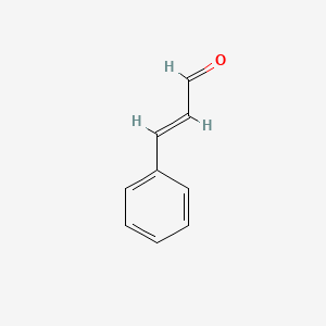 molecular formula C9H8O B1669049 Cinnamaldehyde CAS No. 104-55-2
