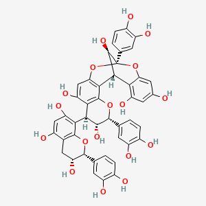 molecular formula C45H36O18 B1669054 Cinnamtannin B1 CAS No. 88082-60-4