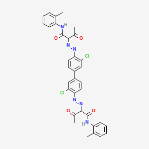 molecular formula C34H30Cl2N6O4 B1669071 Pigment Yellow 14 CAS No. 5468-75-7