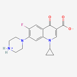 molecular formula C17H18FN3O3 B1669076 Ciprofloxacin CAS No. 85721-33-1