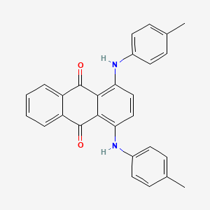 molecular formula C28H22N2O2 B1669087 Solvent green 3 CAS No. 128-80-3