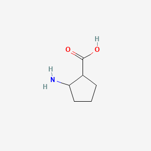 molecular formula C6H11NO2 B1669091 2-Aminocyclopentanecarboxylic acid CAS No. 3814-46-8