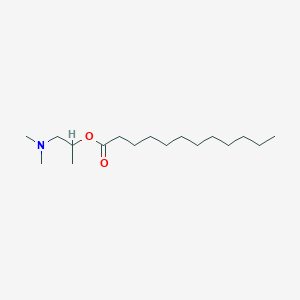 molecular formula C17H35NO2 B166910 1-(dimethylamino)propan-2-yl dodecanoate CAS No. 79403-22-8