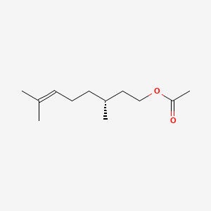 B1669107 (R)-3,7-Dimethyloct-6-enyl acetate CAS No. 20425-54-1