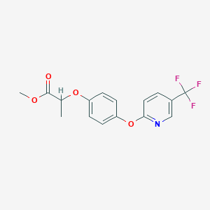 molecular formula C16H14F3NO4 B166912 Fluazifop-methyl CAS No. 69335-90-6