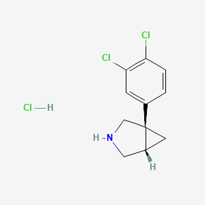 molecular formula C11H12Cl3N B1669140 1-(3,4-dichlorophenyl)-3-azabicyclo[3.1.0]hexane Hydrochloride CAS No. 86215-36-3