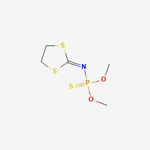 B1669147 O,O-Dimethyl 1,3-dithiolan-2-ylidenephosphoramidothioate CAS No. 3572-55-2