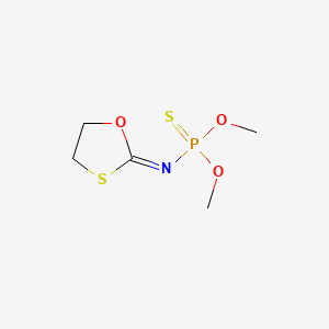 B1669148 O,O-Dimethyl 1,3-oxathiolan-2-ylidenephosphoramidothioate CAS No. 14371-55-2
