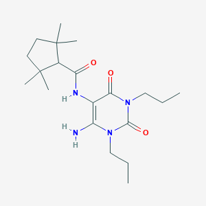 Cyclopentanecarboxamide,  N-(6-amino-1,2,3,4-tetrahydro-2,4-dioxo-1,3-dipropyl-5-pyrimidinyl)-2,2,5,