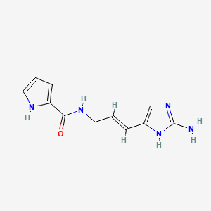 molecular formula C11H13N5O B1669156 Clathrodin CAS No. 135383-64-1