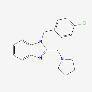 molecular formula C19H20ClN3 B1669166 Clemizole CAS No. 442-52-4
