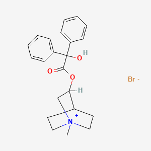 molecular formula C22H26BrNO3 B1669175 Clidinium Bromide CAS No. 3485-62-9