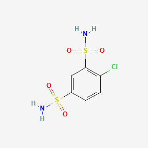 molecular formula C6H7ClN2O4S2 B1669199 Clofenamide CAS No. 671-95-4