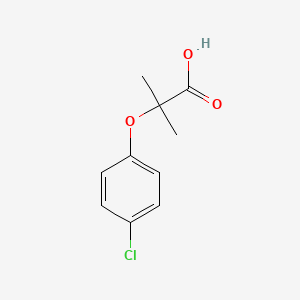molecular formula C10H11ClO3 B1669207 Clofibric acid CAS No. 882-09-7