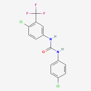 molecular formula C14H9Cl2F3N2O B1669211 Halocarban CAS No. 369-77-7