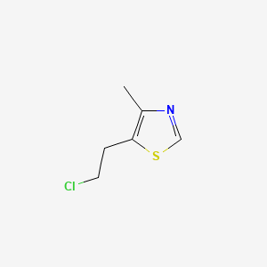 molecular formula C6H8ClNS B1669219 Clomethiazole CAS No. 533-45-9