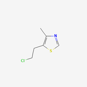 molecular formula C6H8ClNS B1669219 Clomethiazolum CAS No. 533-45-9